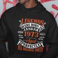 Legend 1973 Vintage 50Th Birthday Born In January 1973 Hoodie Unique Gifts