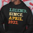 Legend Since April 1933 Funny 90Th Birthday 90 Years Old Hoodie Unique Gifts