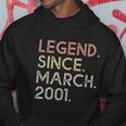 Legend Since March 2001 18Th Birthday 18 Years Old Hoodie Unique Gifts