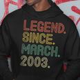 Legend Since March 2003 Gifts 17Th Birthday Tee 17 Years Old Hoodie Unique Gifts