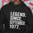 Legend Since September 1977 45 Years Old 45Th Birthday Hoodie Unique Gifts