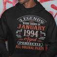 Legends Born In January 1994 29 Years Old Gifts 29Th Bday Men Hoodie Graphic Print Hooded Sweatshirt Funny Gifts