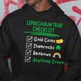 Leprechaun Trap Checklist Funny St Patricks Day Sarcasm Hoodie Unique Gifts