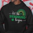 Let The Shenanigans Begin St Patricks Day Lucky Shamrock Hoodie Unique Gifts