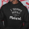 Lhomme Parfait Est Motard Hoodie Lustige Geschenke