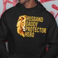 Lion Dad Funny Husband Daddy Protector Hero Fathers Day Hoodie Personalized Gifts