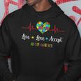 Live Love Accept In April We Wear Blue For Autism Awareness Hoodie Unique Gifts