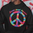 Love Peace 60Er 70Er Jahre Hippie Frieden Kostüm Tie Dye Hoodie Lustige Geschenke