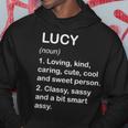 Lucy Definition Personalized Custom Name Loving Kind Hoodie Funny Gifts