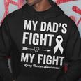 Lung Cancer Awareness Dad My Dads Fight Is My Fight Hoodie Unique Gifts