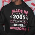 Made In 2005 18 Year Old 18Th Birthday Gift For Girl Women Hoodie Personalized Gifts