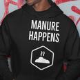 Manure Happens Graphic Hoodie Unique Gifts