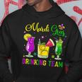 Mardi Gras Drinking Team Carnival Fat Tuesday Lime Cocktail Hoodie Funny Gifts