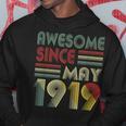 May 1919Shirt 100 Years Old 100Th Birthday Decorations Hoodie Unique Gifts