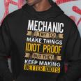 Mechanic Sarcastic Graphic Funny Repair Shop Hoodie Unique Gifts
