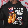 Men Funny 4Th Of July Hot-Dog Wiener Comes Out Adult Humor Hoodie Personalized Gifts