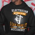 Mens Be Nice To Me Im An Electritian Funny Handyman Dad Hoodie Funny Gifts