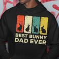 Mens Best Bunny Dad Ever Rabbit Dad Rabbit Bunny Hoodie Funny Gifts