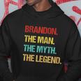Mens Brandon The Man The Myth The Legend Hoodie Unique Gifts