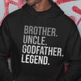 Mens Brother Uncle Godfather Legend Fun Best Funny Uncle Hoodie Unique Gifts
