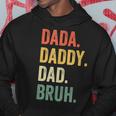 Mens Dada Daddy Dad Bruh Fathers Day Funny Dad Life Vintage Hoodie Funny Gifts