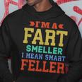Mens Fathers Day Gift Fart Smeller I Mean Smart Papa Men Hoodie Graphic Print Hooded Sweatshirt Funny Gifts