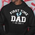 Mens First Time Dad 2023 Pregnancy Announcement Hoodie Funny Gifts
