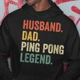 Mens Funny Ping Pong Husband Dad Table Tennis Legend Vintage Hoodie Funny Gifts