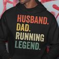 Mens Funny Runner Husband Dad Running Legend Vintage Hoodie Funny Gifts