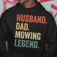 Mens Husband Dad Mowing Legend Lawn Care Gardener Father Funny Hoodie Funny Gifts
