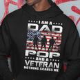Mens Im A Dad Pop And A Veteran Fathers Day Gift Dad Pop Hoodie Funny Gifts