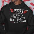 Mens Poppy The Man The Myth The Legend V2 Poppy Men Hoodie Graphic Print Hooded Sweatshirt Funny Gifts