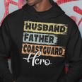 Mens Profession Dad Hero Father Coastguard Hoodie Funny Gifts