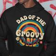 Mens Retro Groovy Daddy Matching Family 1St Birthday Party Hoodie Unique Gifts