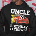 Mens Uncle Birthday Crew Race Car Racing Car Theme Hoodie Unique Gifts