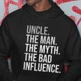 Mens Uncle The Man The Myth The Legend Fun Best Funny Uncle Hoodie Unique Gifts