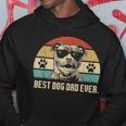 Mens Vintage Best Pitbull Dog Dad Ever Fathers Day Hoodie Funny Gifts