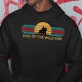 Mens Vintage Dad Of The Wild One Gorilla 1St Birthday Daddy Hoodie Funny Gifts