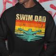 Mens Vintage Style Swimming Lover Swimmer Swim Dad Fathers Day Hoodie Funny Gifts