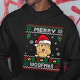 Merry Woofmas Goldendoodle Dog Funny Ugly Christmas Sweater Cool Gift Hoodie Unique Gifts