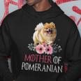 Mother Of Pomeranian Happy Mothers Day Floral Pomeranian Hoodie Unique Gifts