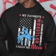 My Favorite Wrestler Calls Me Mom Usa Flag Mothers Day Gift For Womens Hoodie Unique Gifts