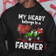 My Heart Belongs To A Farmer Valentine For Farmer Wife Men Hoodie Graphic Print Hooded Sweatshirt Funny Gifts