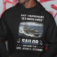 My Husband Is A Sailor Aboard The Uss John C Stennis Cvn 74 Hoodie Funny Gifts