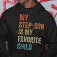 My Step Son Is My Favorite Child Vintage Fathers Day Hoodie Unique Gifts