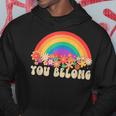 Nobody Know Im A Lesbian Retro Groovy Lgbt Pride Month Ally Hoodie Unique Gifts