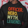 Officer Hero Myth Legend Retro Vintage Polizistin Hoodie Lustige Geschenke