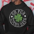 Oh For Lucks Sake Funny Clovers Stamp St Patricks Day Hoodie Unique Gifts