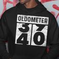 Oldometer Odometer Funny 40Th Birthday Gift 40 Yrs Hoodie Funny Gifts