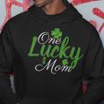 One Lucky Mom Shamrock Mom Life St Patricks Day Hoodie Funny Gifts